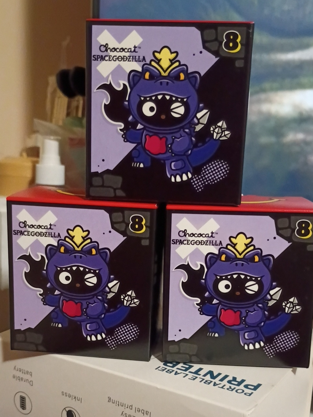 3 Chococat SpaceGodzilla Purple Collectible Figure - Kids Toys